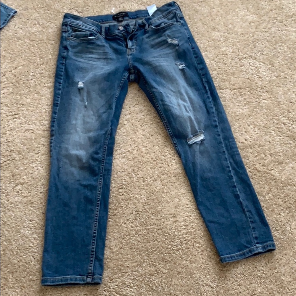 Distressed jeans